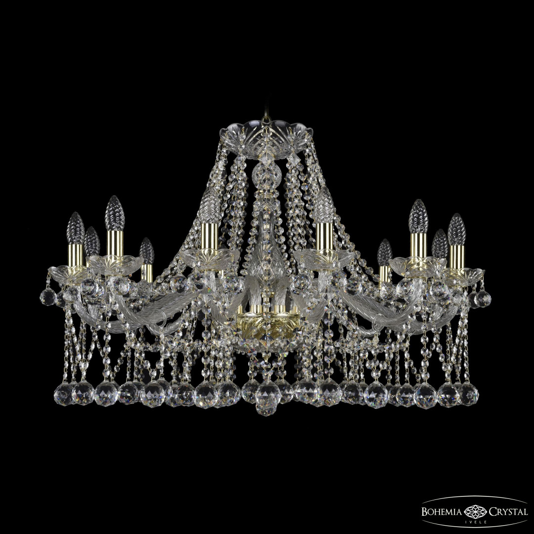 Люстра хрустальная 1413/12/300 G Balls