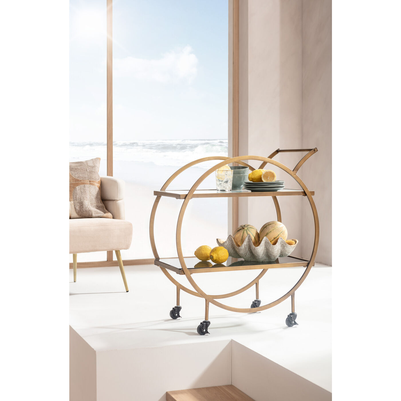 Столик-тележка KARE Loft 84824