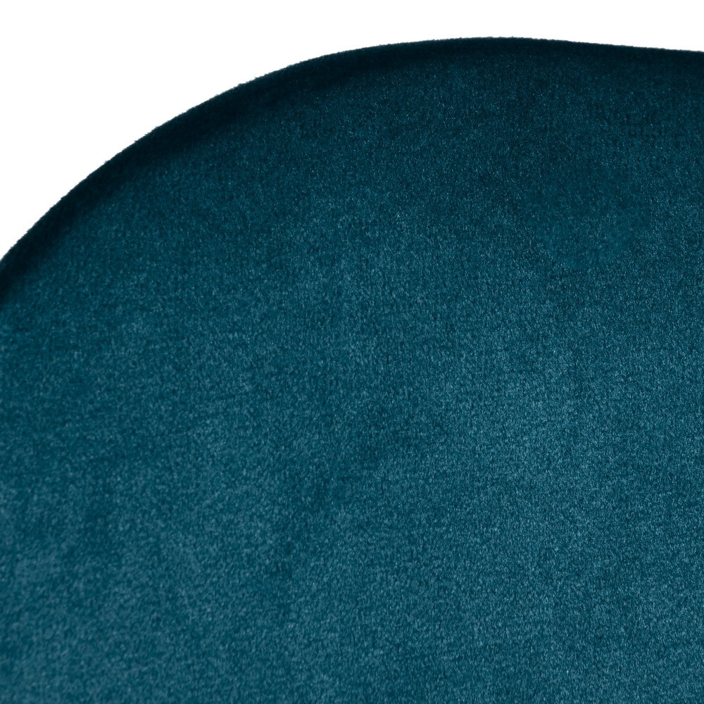 Стул Seven тёмно-бирюзовый велюр с чёрными ножками Bradex Home RF 0255