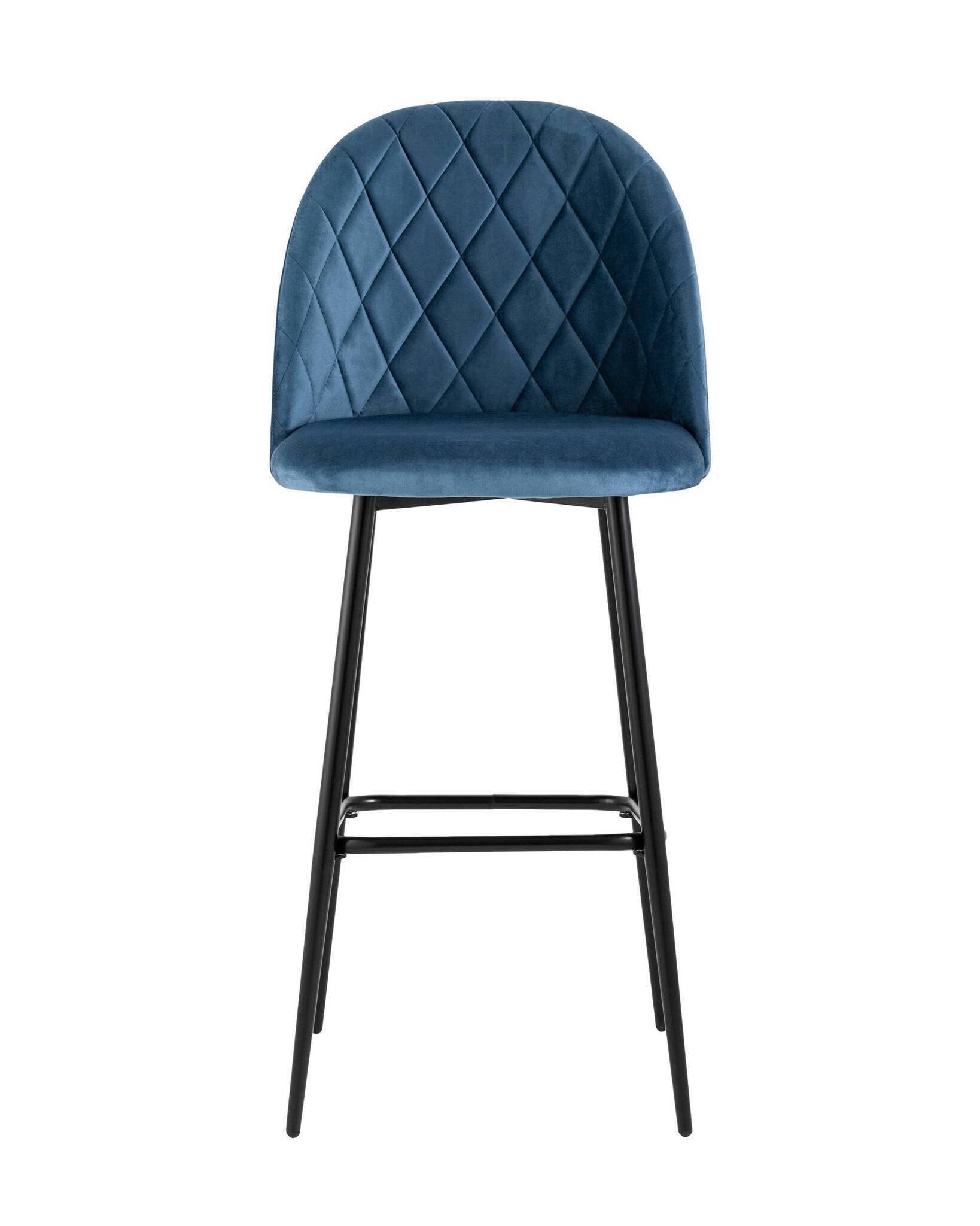 Стул барный Марсель велюр пыльно-синий Stool Group