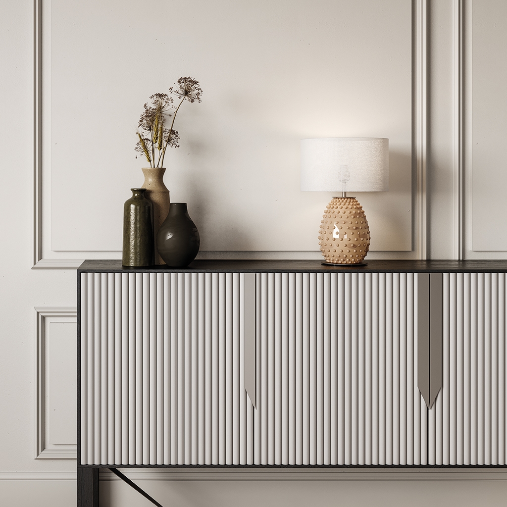 Настольная лампа Cactus NAC135/1 Chrome с белым абажуром 801011/31 Aromas del Campo