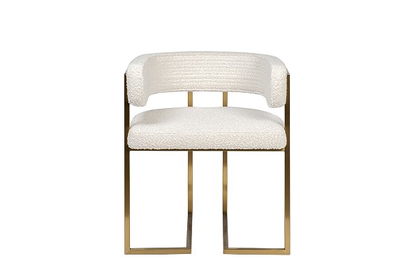 Стул букле бежевый/матовое золото Garda Decor GY-08504