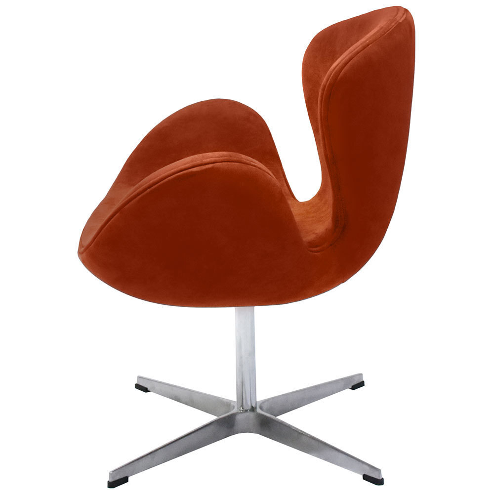 Кресло SWAN CHAIR терракотовый, искусственная замша Bradex Home FR 0655