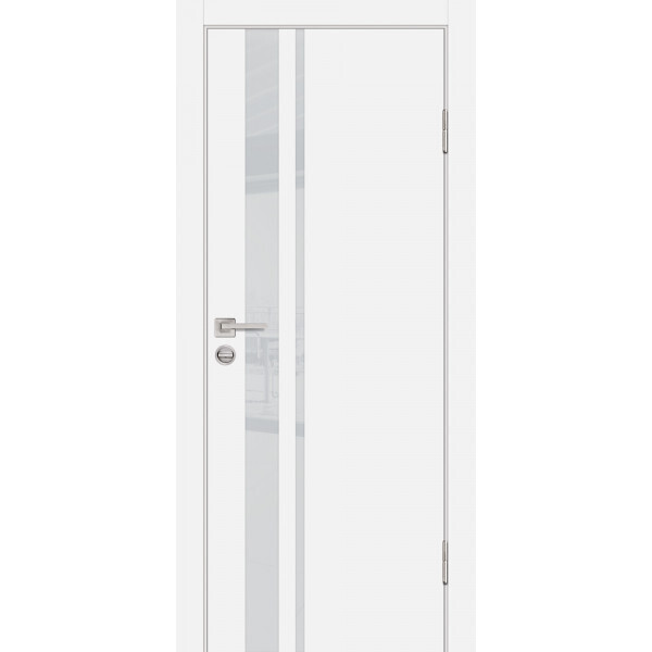 Межкомнатная дверь Graf P-16 лунный лакобель Белый (2000 х 900)