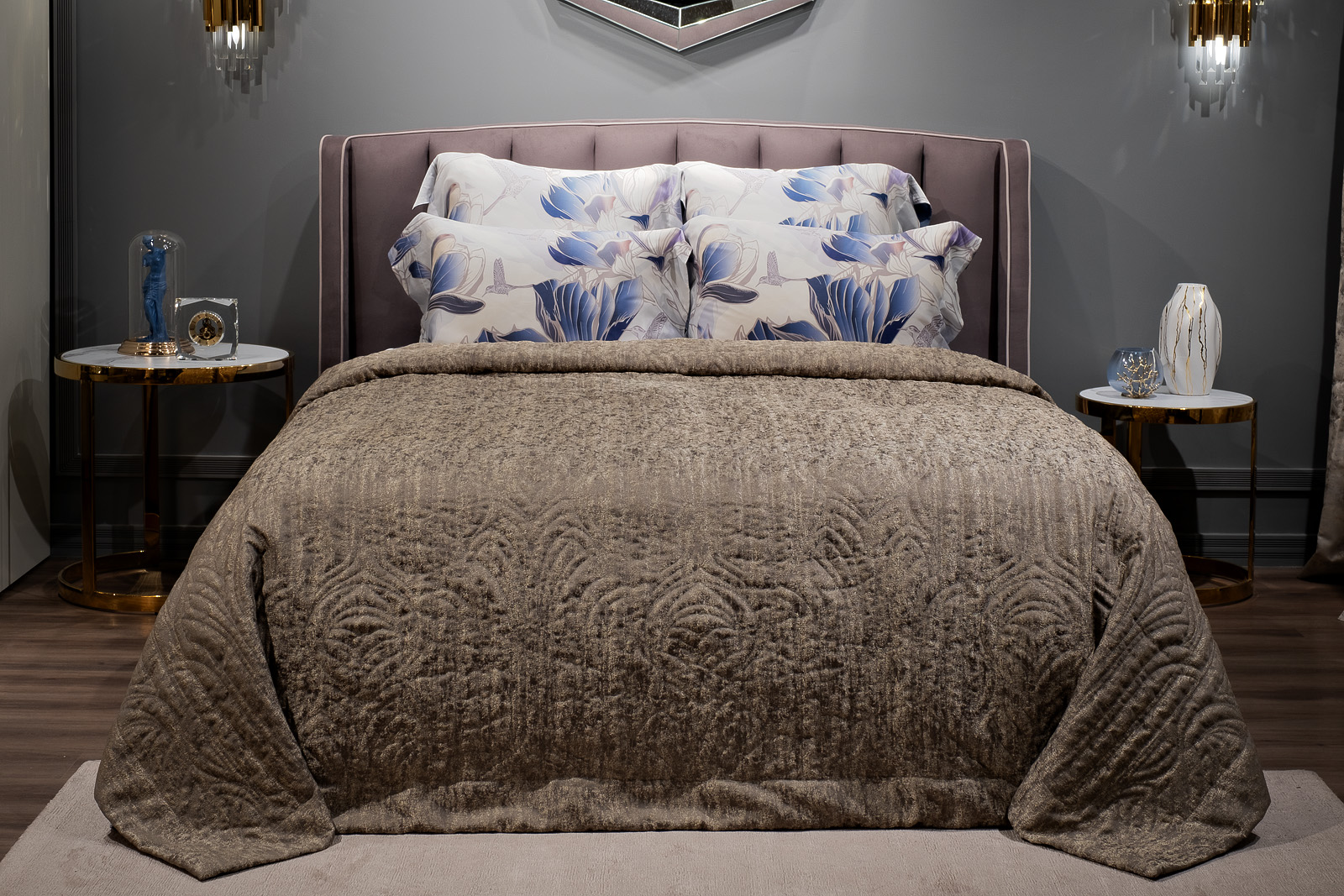 Покрывало Cascata Фортуна 260х260см со стежкой Garda Decor 121GD-14613