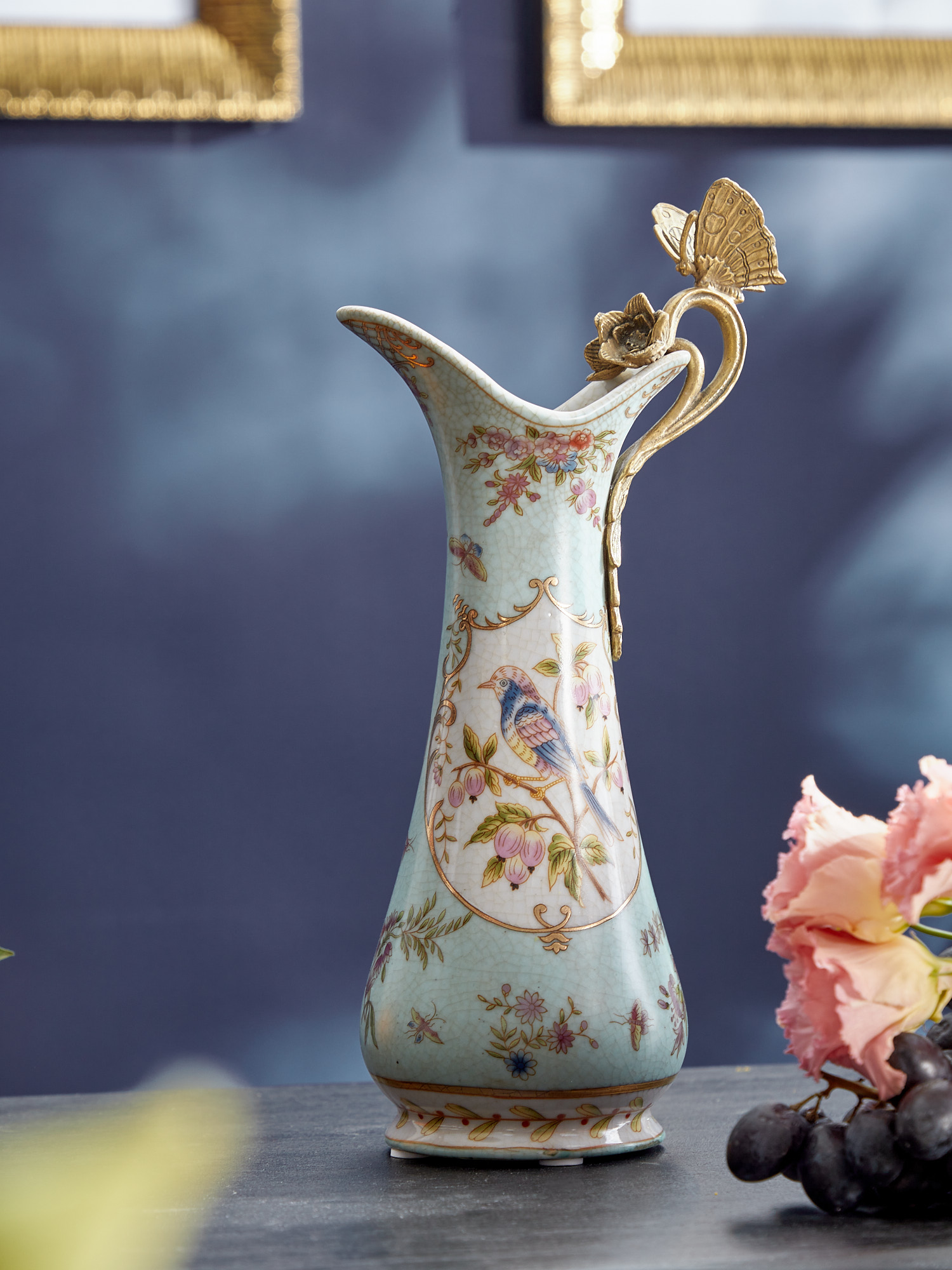 Кувшин с бабочкой Glasar 31G2610/A726C/LG3042K