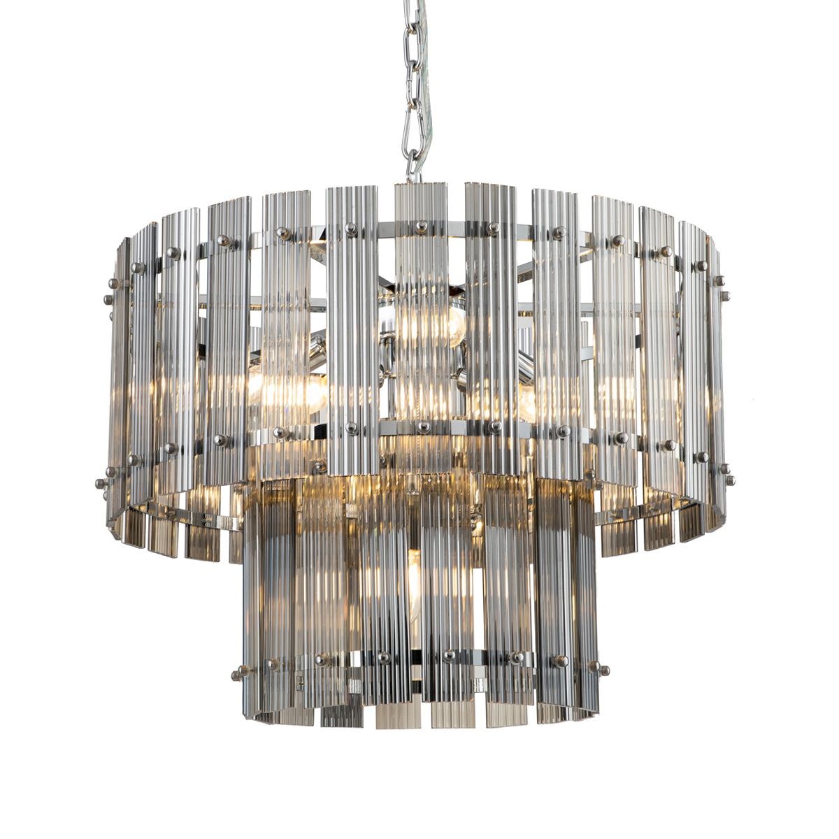 Люстра Delight Collection Ruby 7 chrome/smoky