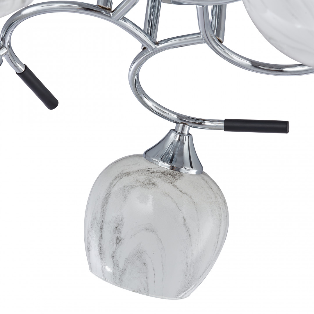 Люстра с плафонами 327985/5 CR+BK Arte Milano