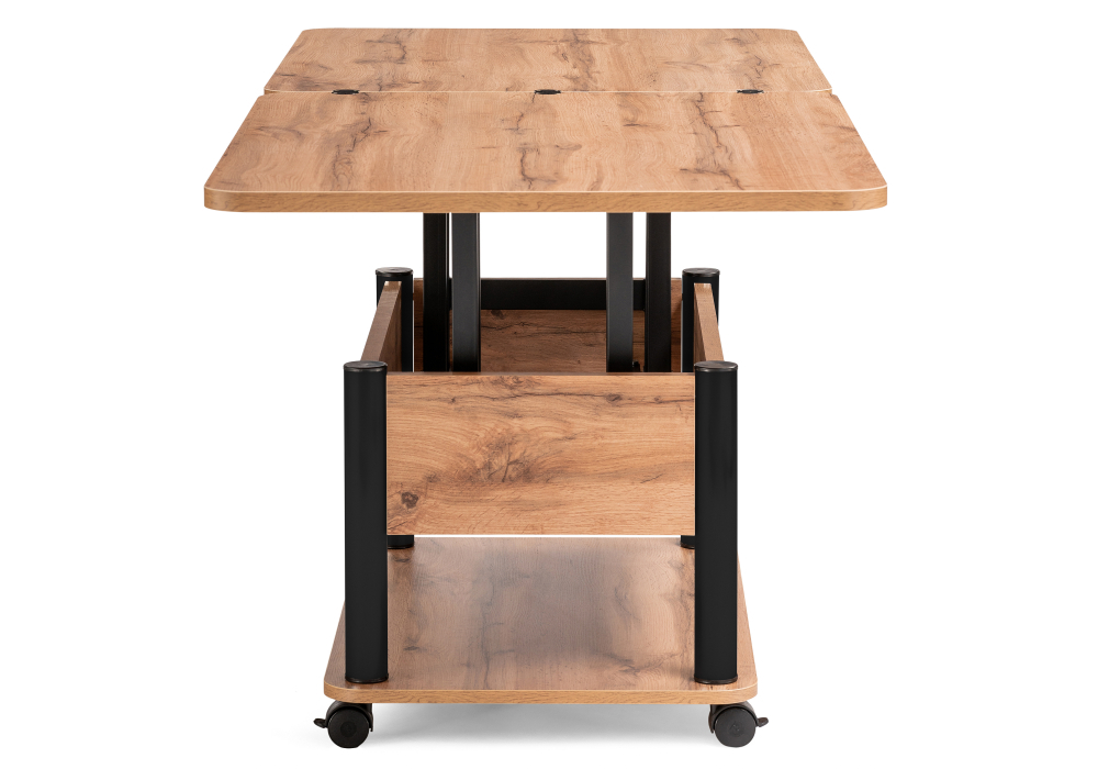 Стол-трансформер Woodville Виват дуб вотан / черный 490591