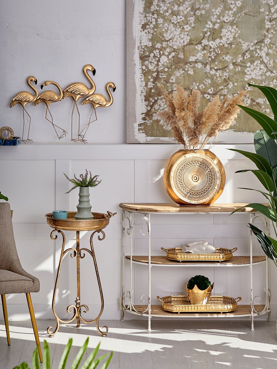 Столик-подставка с птичками Glasar 57-482