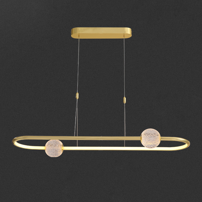 Подвесной светильник STORMS LONG Gold by ImperiumLoft