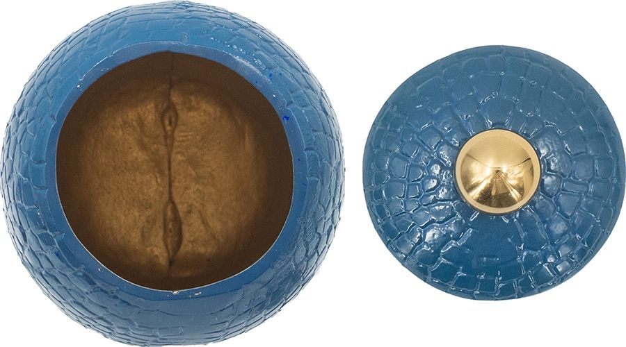 Ваза с крышкой Glasar LB78233-BLUE