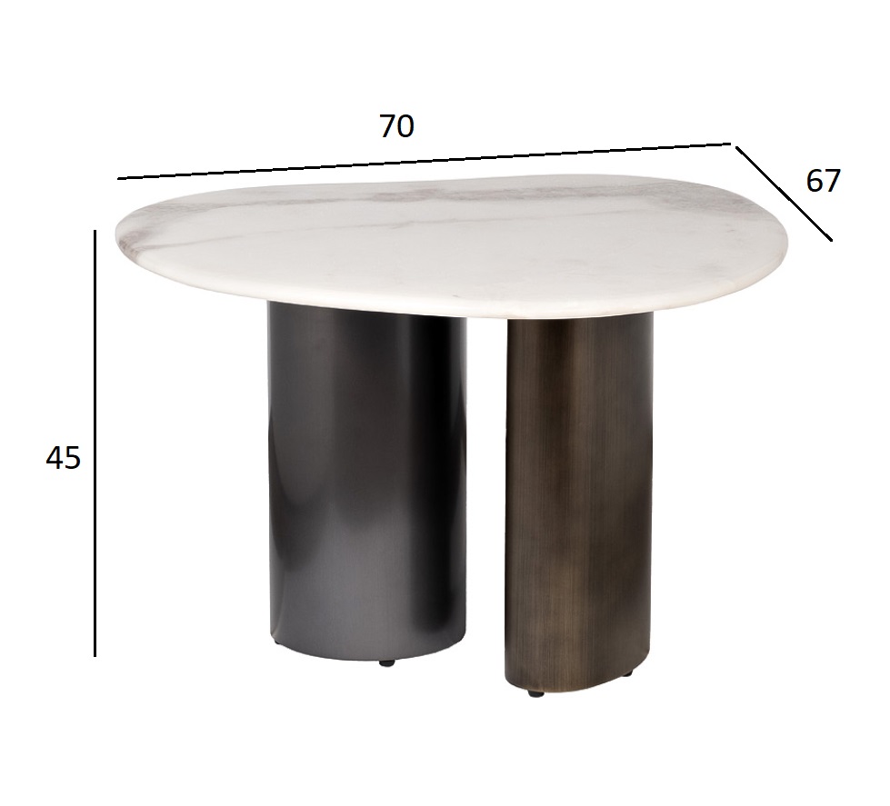 Столик журнальный мраморный Garda Decor 160KD-29200