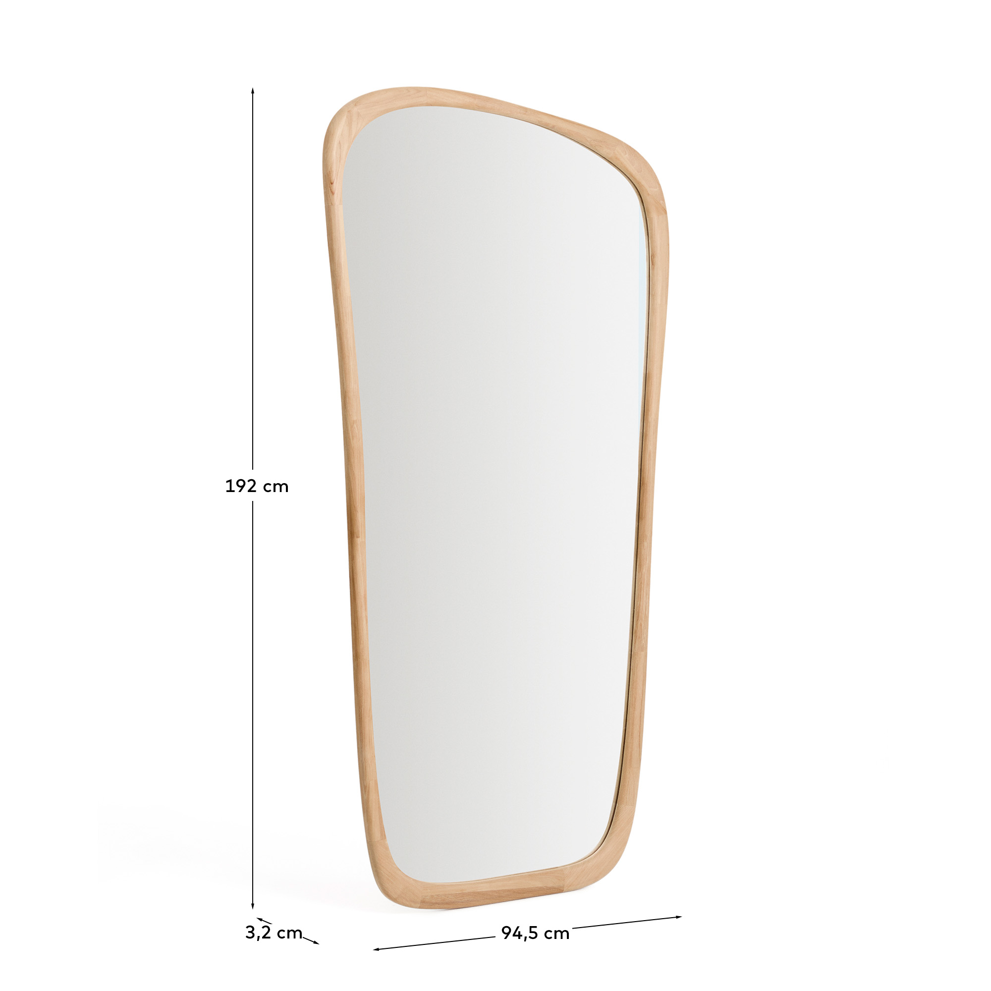 Зеркало из тикового дерева Alura 94,6 x 192,1 см La Forma (ex Julia Grup)