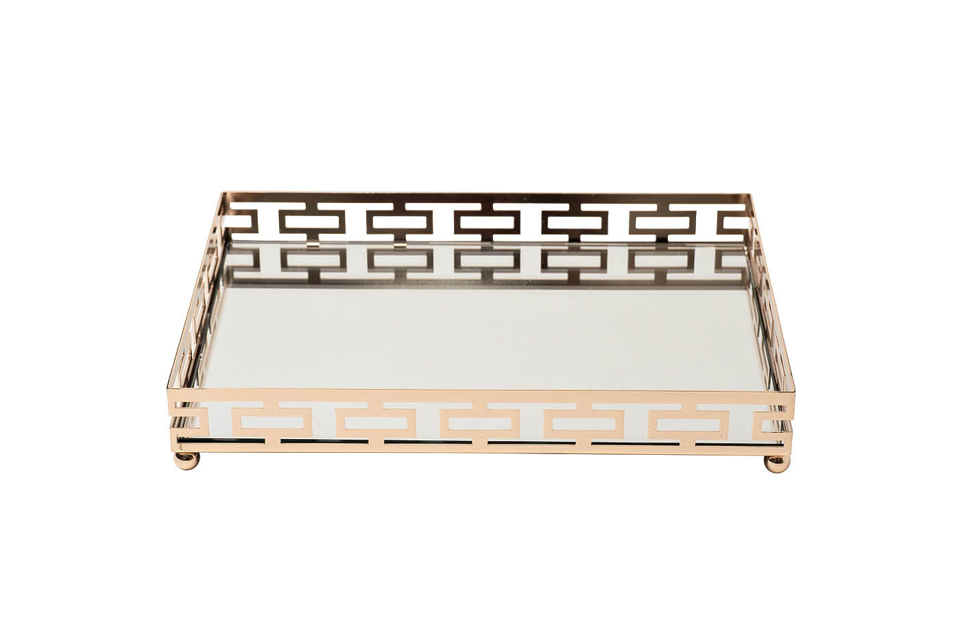 Поднос прямоугольный зеркальный/золото Garda Decor 2K389162-G