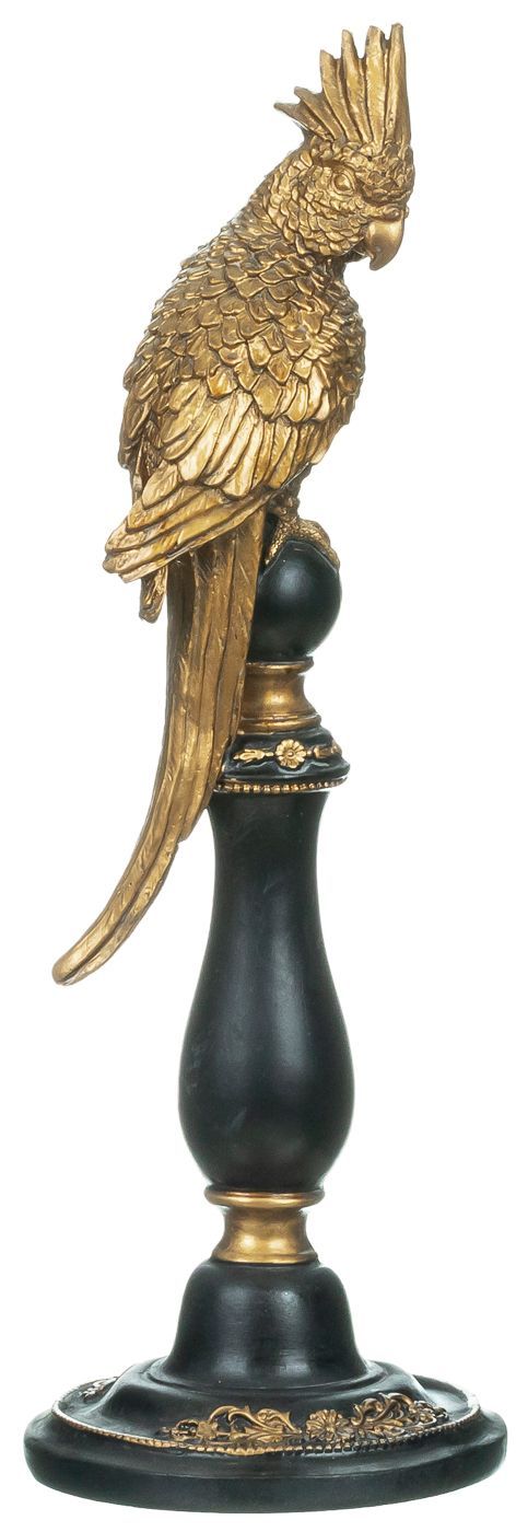 Фигурка Попугай золотой, под старину Glasar 28-249