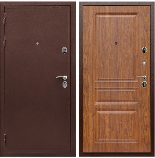 Дверь входная Graf Престиж 2 Антик медь / МДФ 16 мм ФЛ-243 Мореная береза