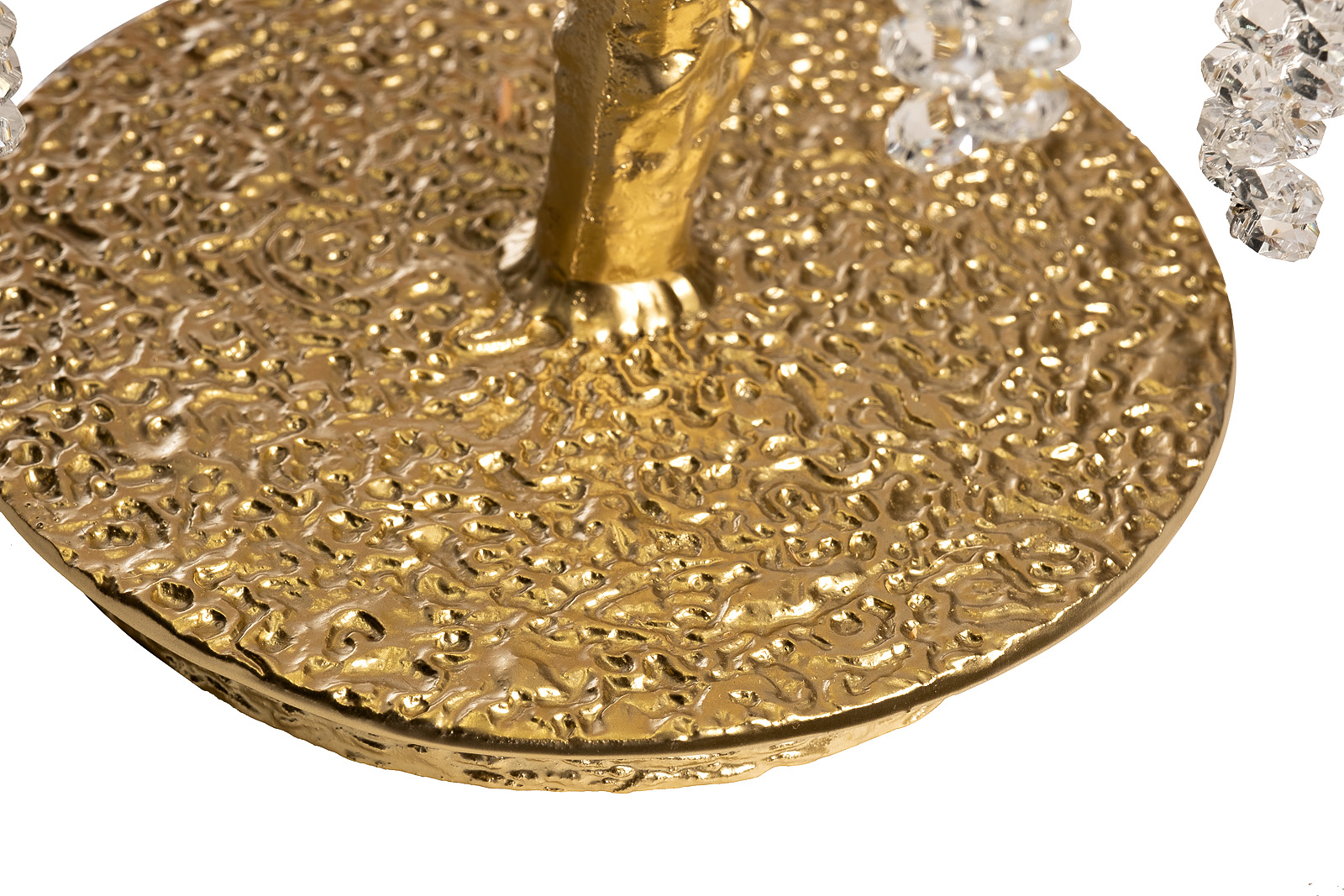 Лампа настольная со стеклянными подвесами цвет золото Garda Decor 86-80860