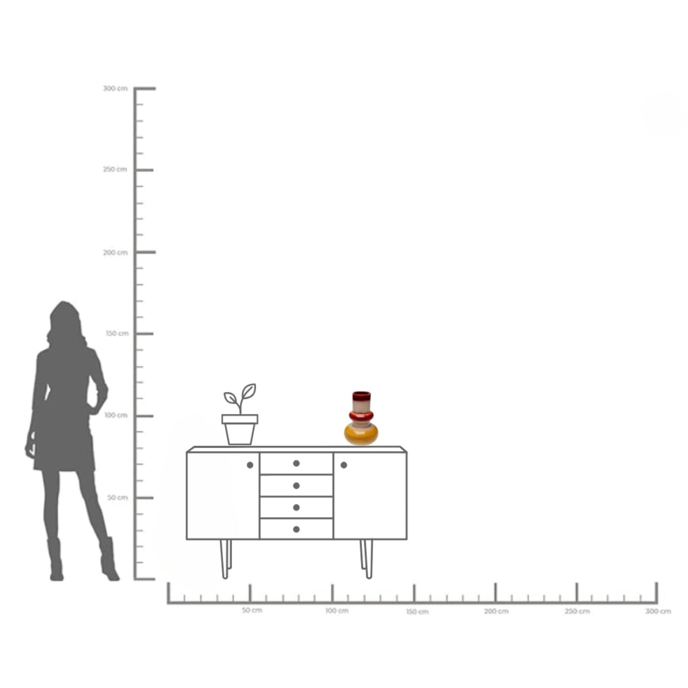 Ваза Lighthouse 33 см KARE 56021