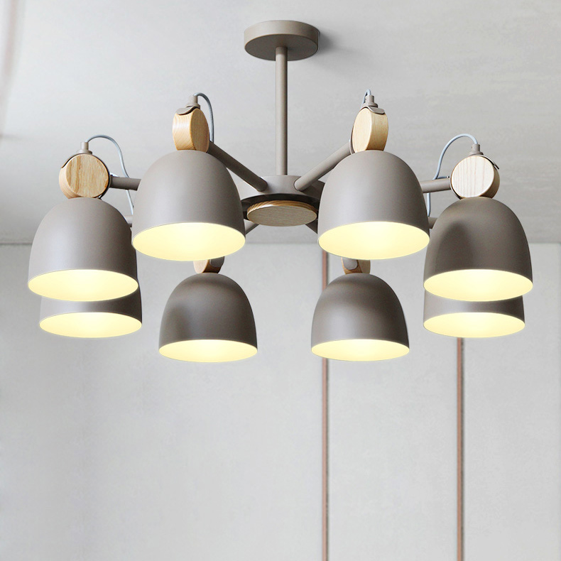 Потолочная люстр на штанге ROLLA 3 beige by ImperiumLoft