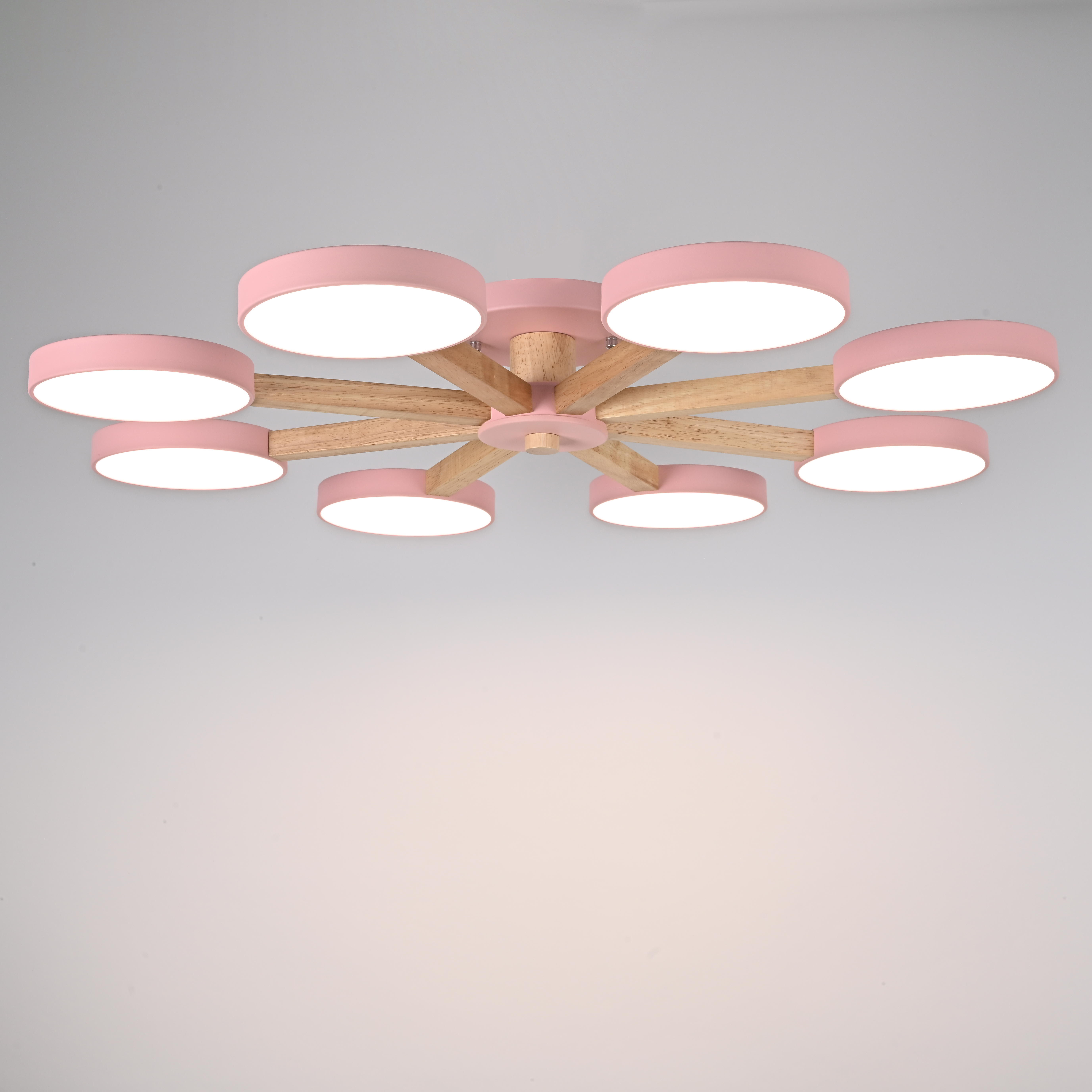 Потолочная люстра TURNA 8 Pink by ImperiumLoft