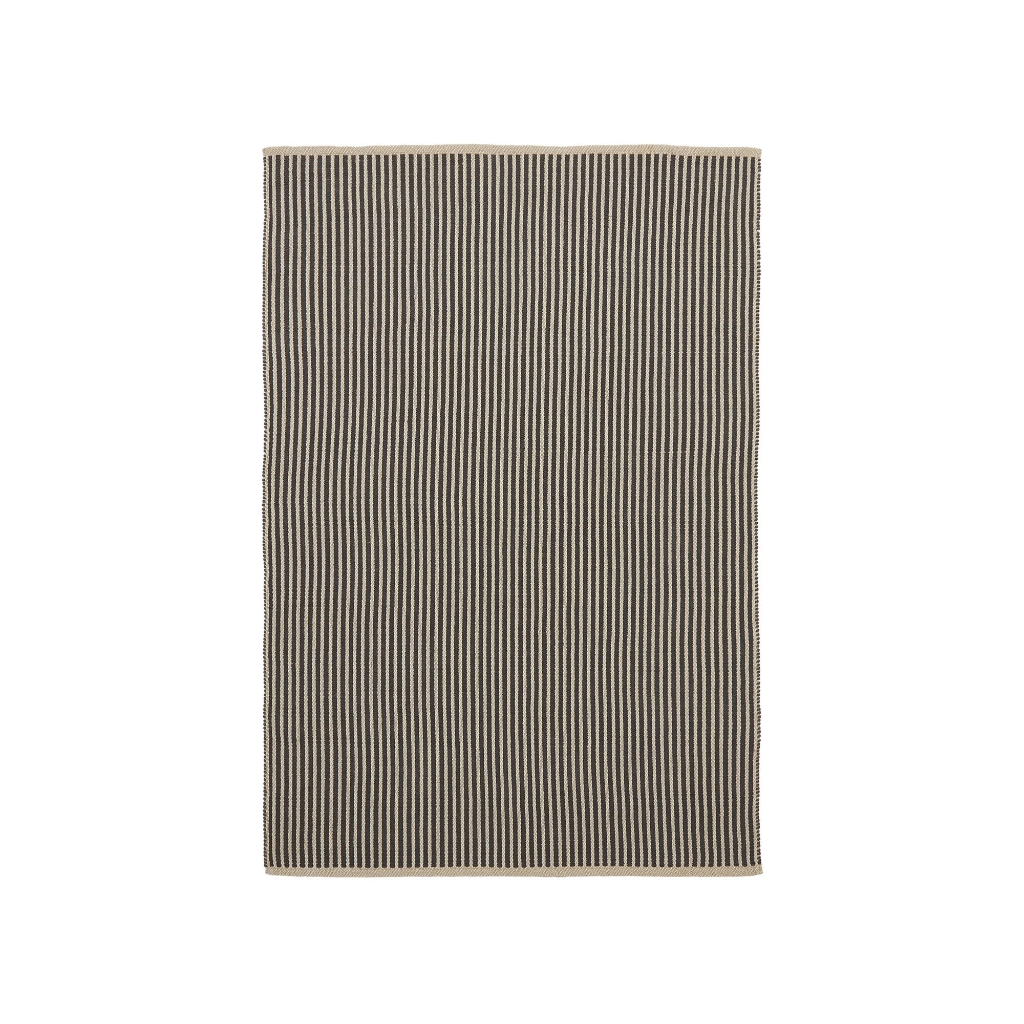 Satanca Ковер в бежевую и черную полоску из синтетики La Forma (ex Julia Grup)