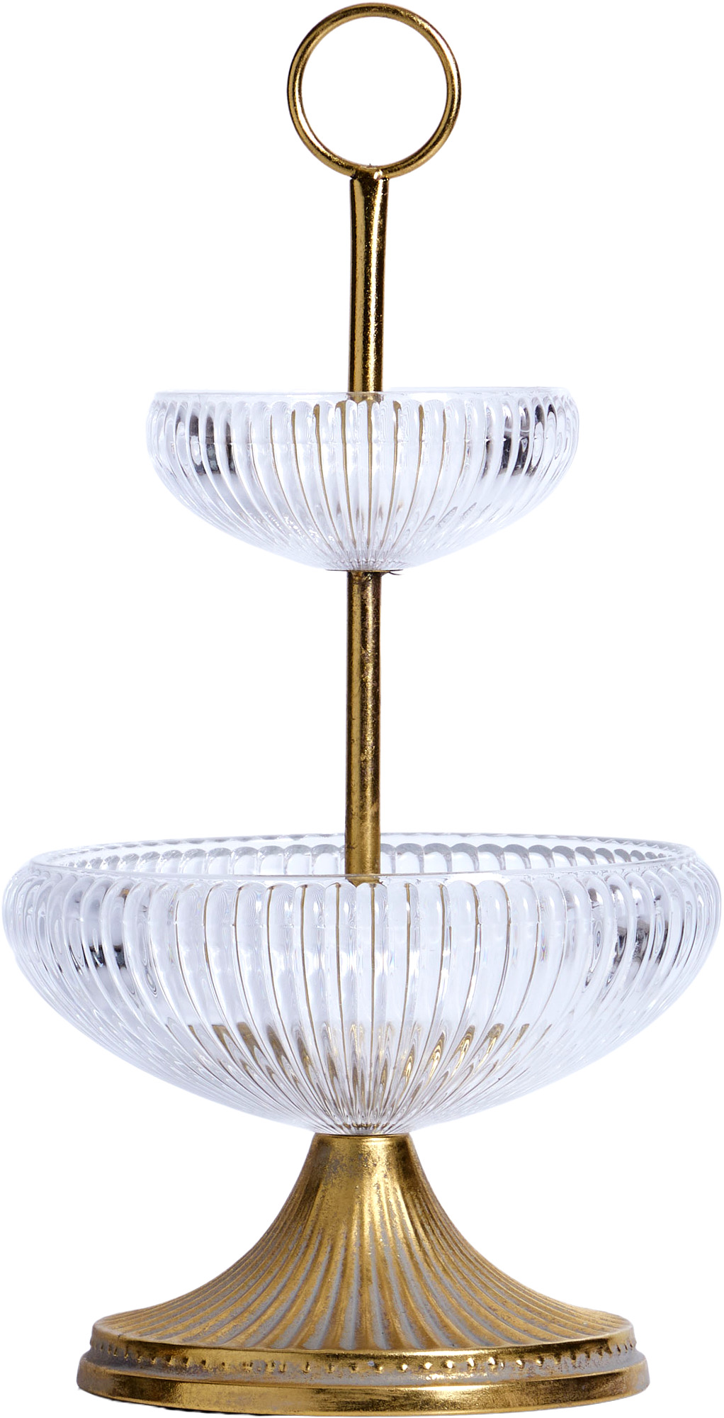 Блюдо сервировочное двухъярусное Glasar 57-228