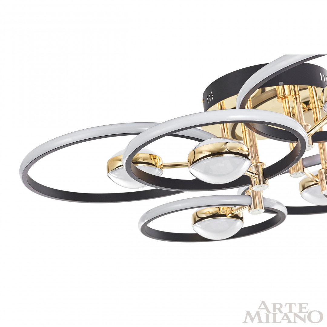 Светильник светодиодный 276140/6+6 BK/GD Arte Milano