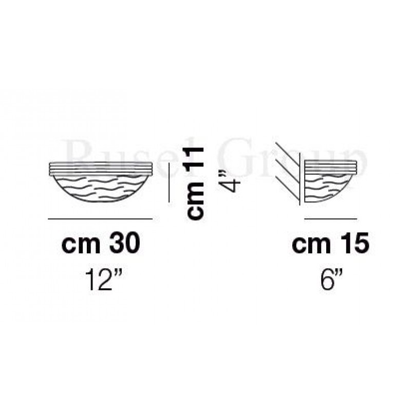Настенный светильник Vistosi SAN GIORGIO AP 30