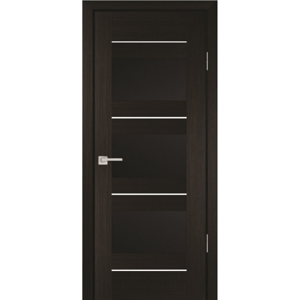 Межкомнатная дверь Graf PS-11 черный лакобель Мокко (2000 х 800)