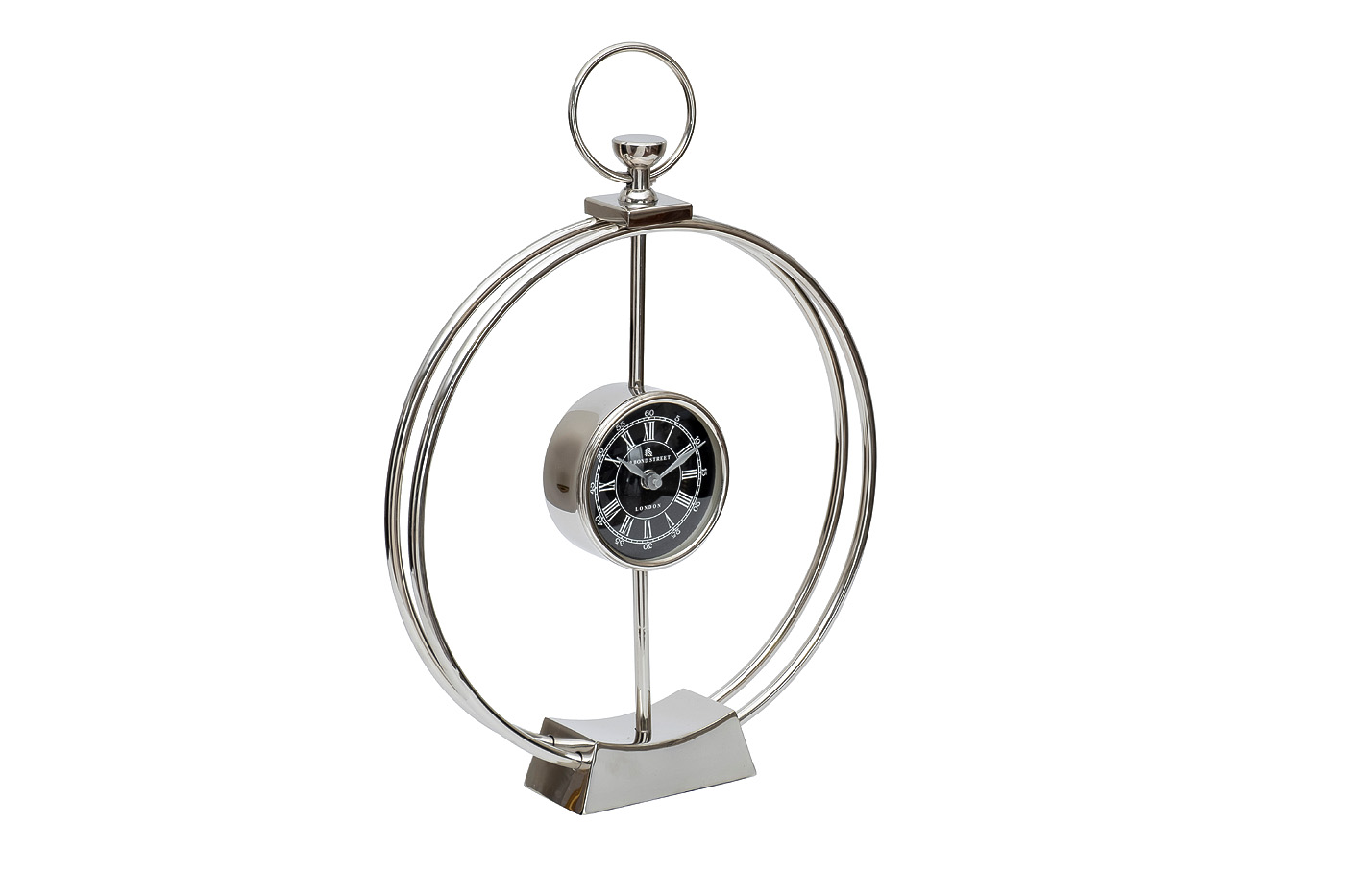 Часы настольные хром Garda Decor 79MAL-5855-40