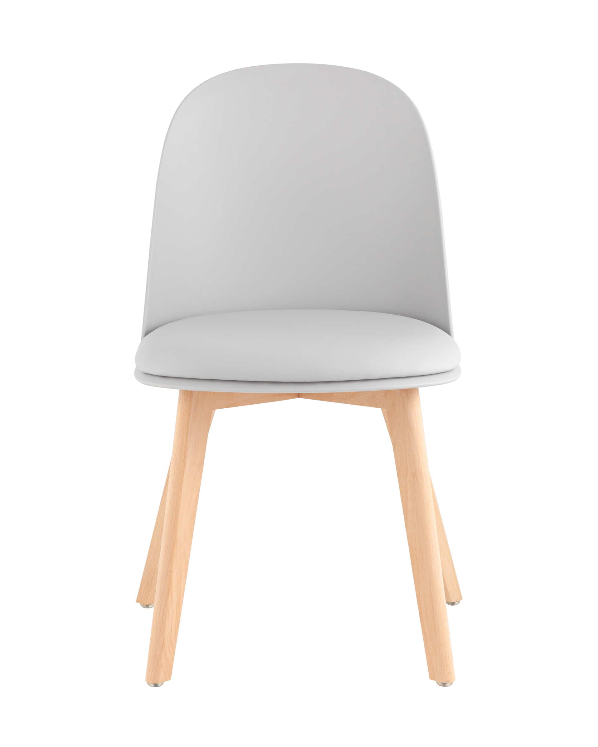 Стул Fog с подушкой светло-серый деревянные ножки Stool Group