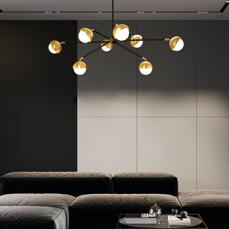Потолочная люстра KENDALL L6 Black Gold by ImperiumLoft