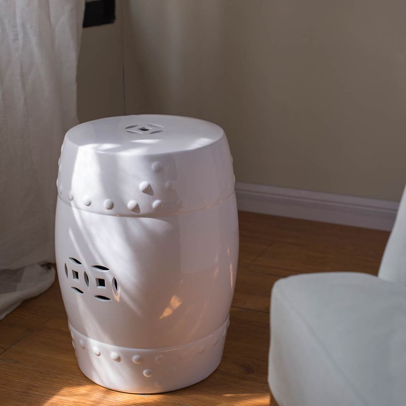 Столик акцентный Glasar 68136-WHIT