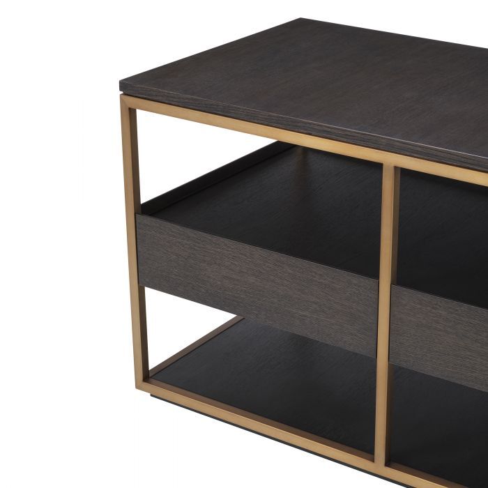 Тумба под тв Eichholtz Parker S mocha straight oak veneer 115113