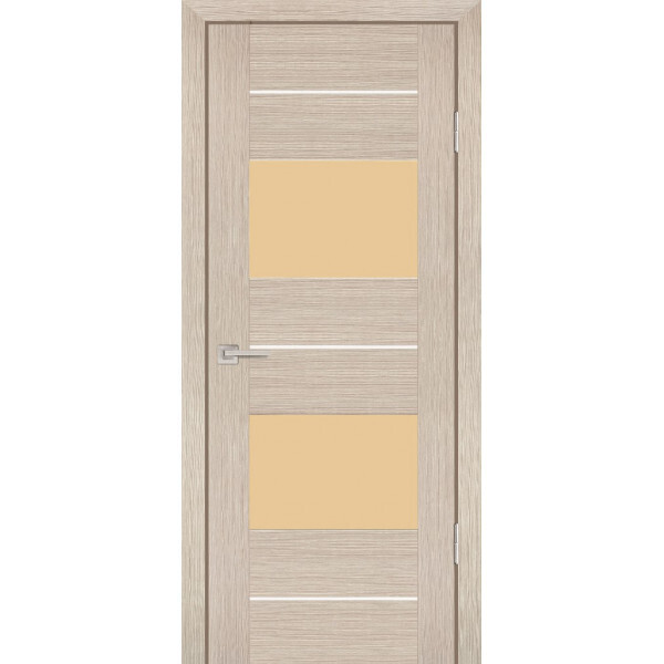 Межкомнатная дверь Graf PS-21 кремовый лакобель Капучино Мелинга (2000 х 900)