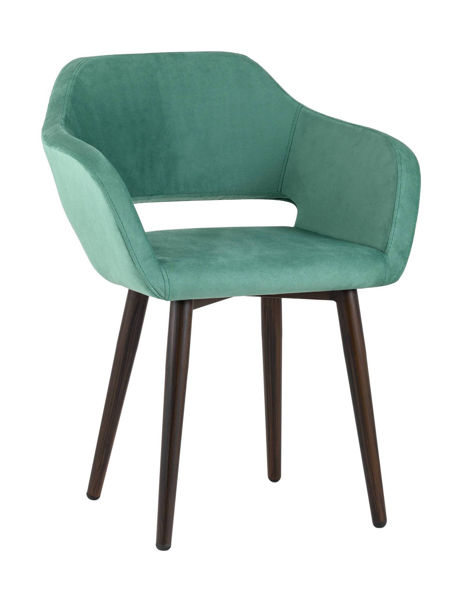 Стул с подлокотниками Саймон велюр морской Stool Group