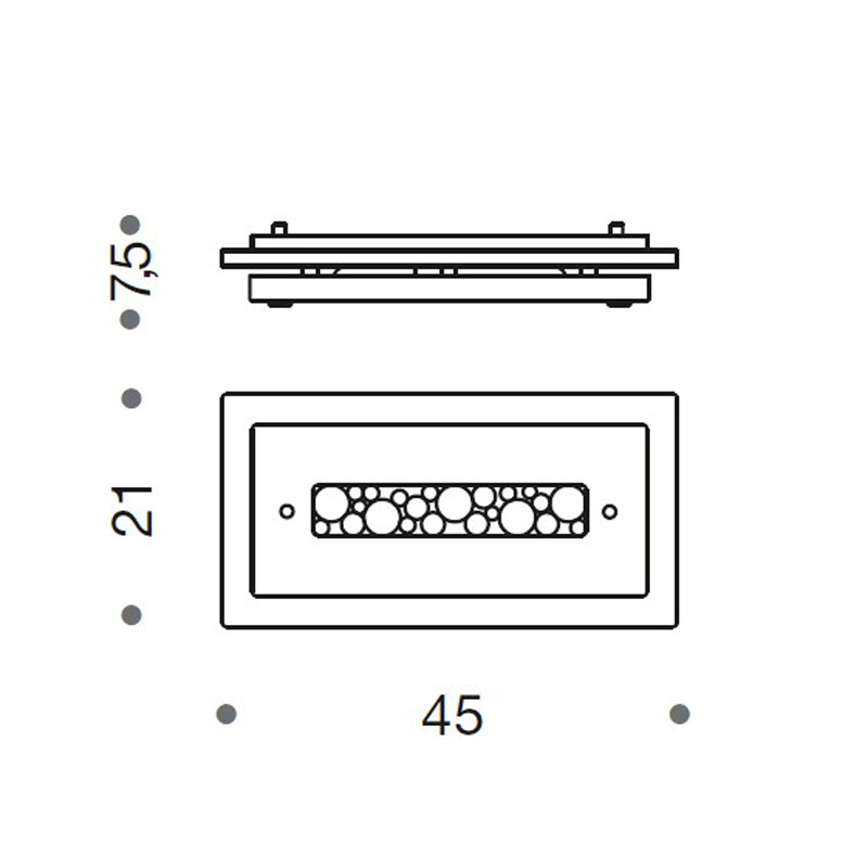 Настенный светильник IDL 432/45 chrome