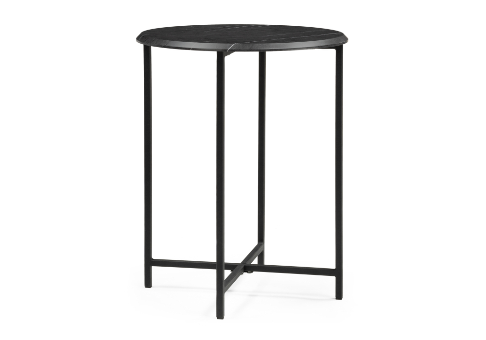 Журнальный стол Woodville Грейс мрамор черный / черный 516565