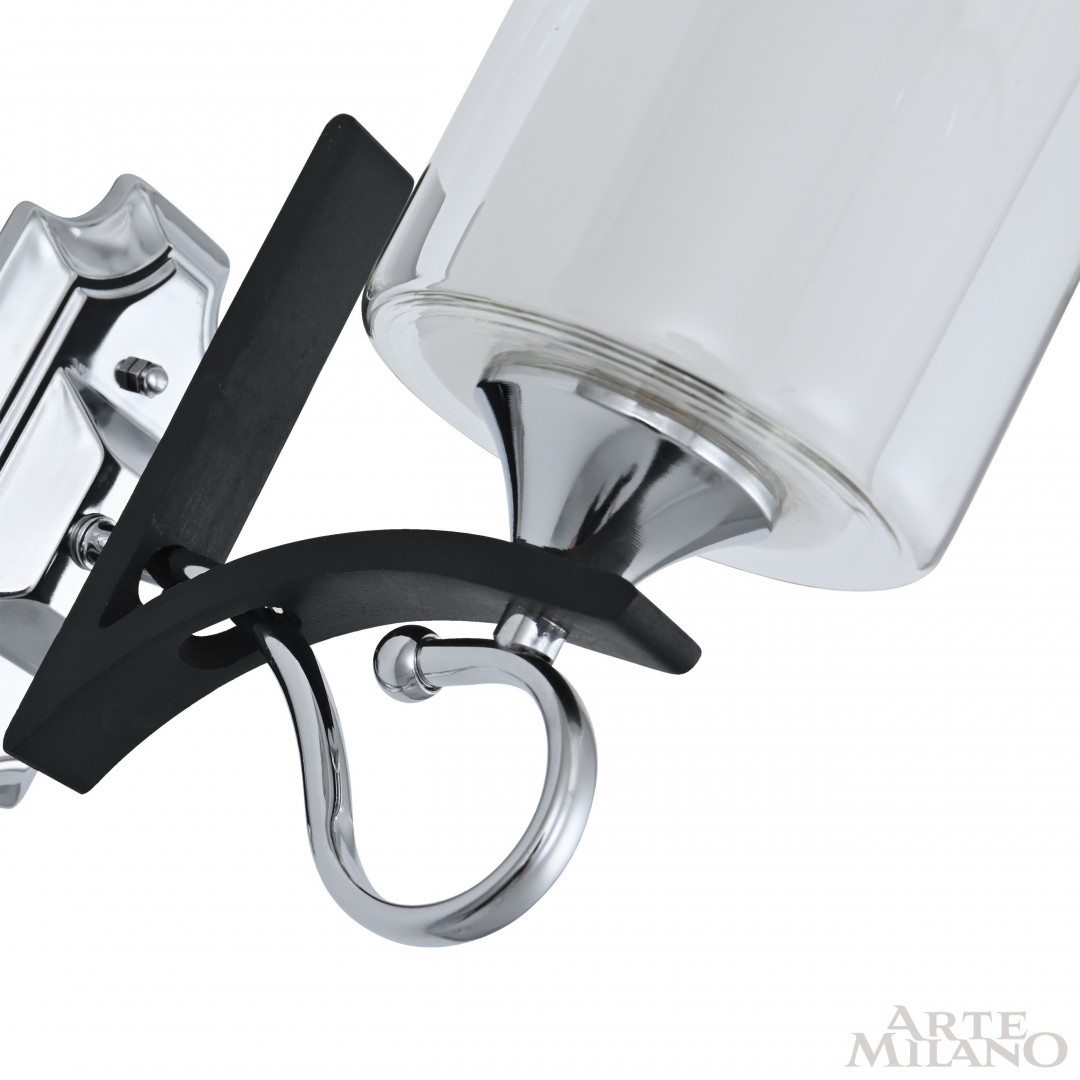 Бра с плафоном 309167/1W Bk/Ni Arte Milano