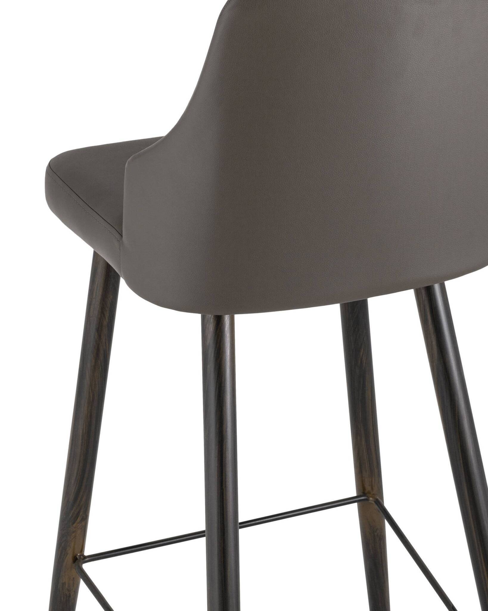 Стул барный Коналл экокожа таупе Stool Group