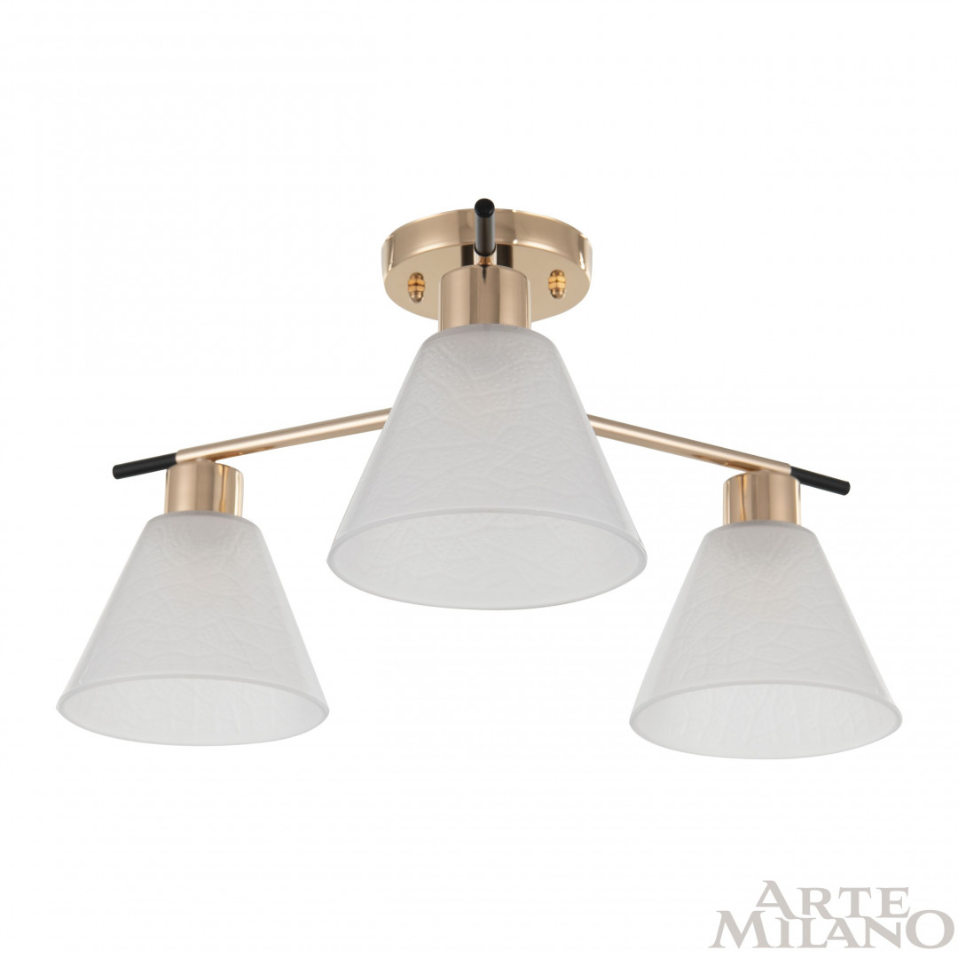 Люстра с плафонами 322119/3 FG+BK Arte Milano