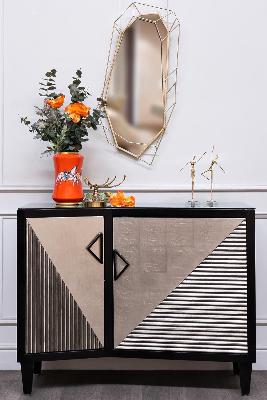 Зеркало в объемной раме "Драгоценный камень" Garda Decor 37SM-0421