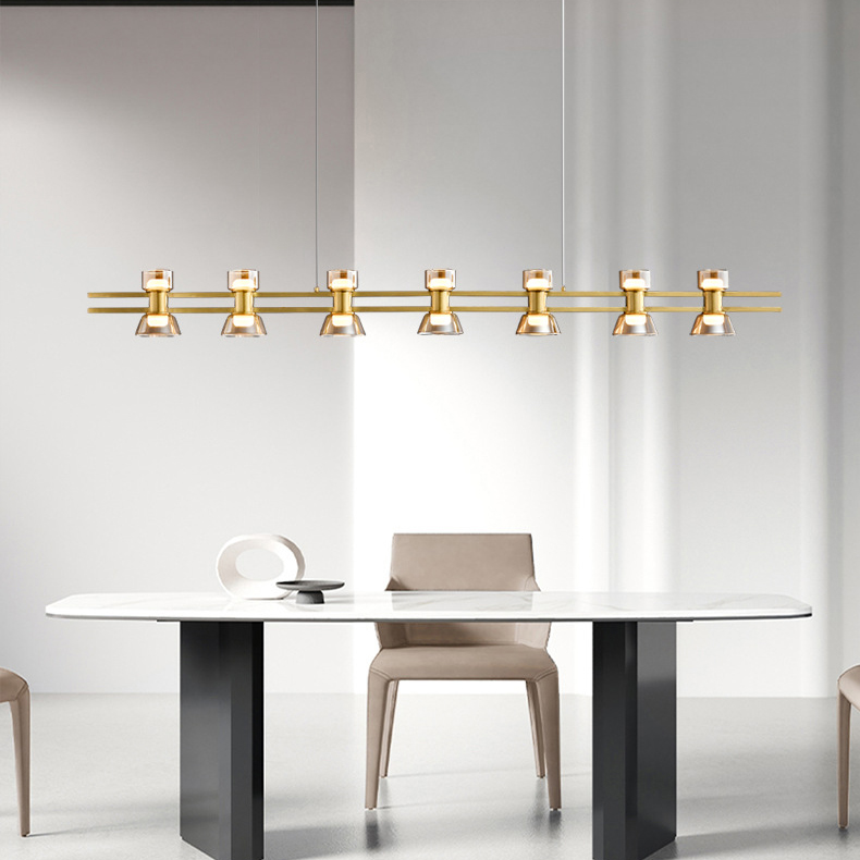 Подвесной светильник BLASIUS LONG L140 Brass by ImperiumLoft