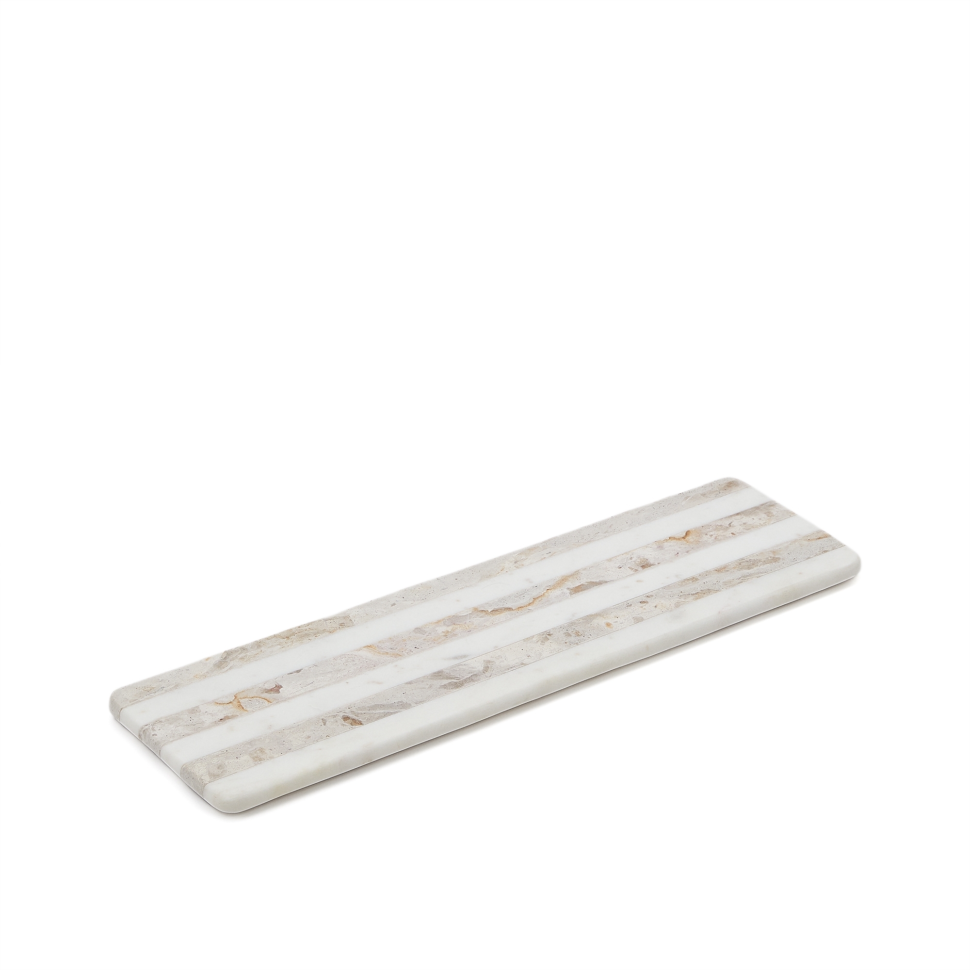 Sylara Маленькая сервировочная доска серый и белый мрамор La Forma (ex Julia Grup)