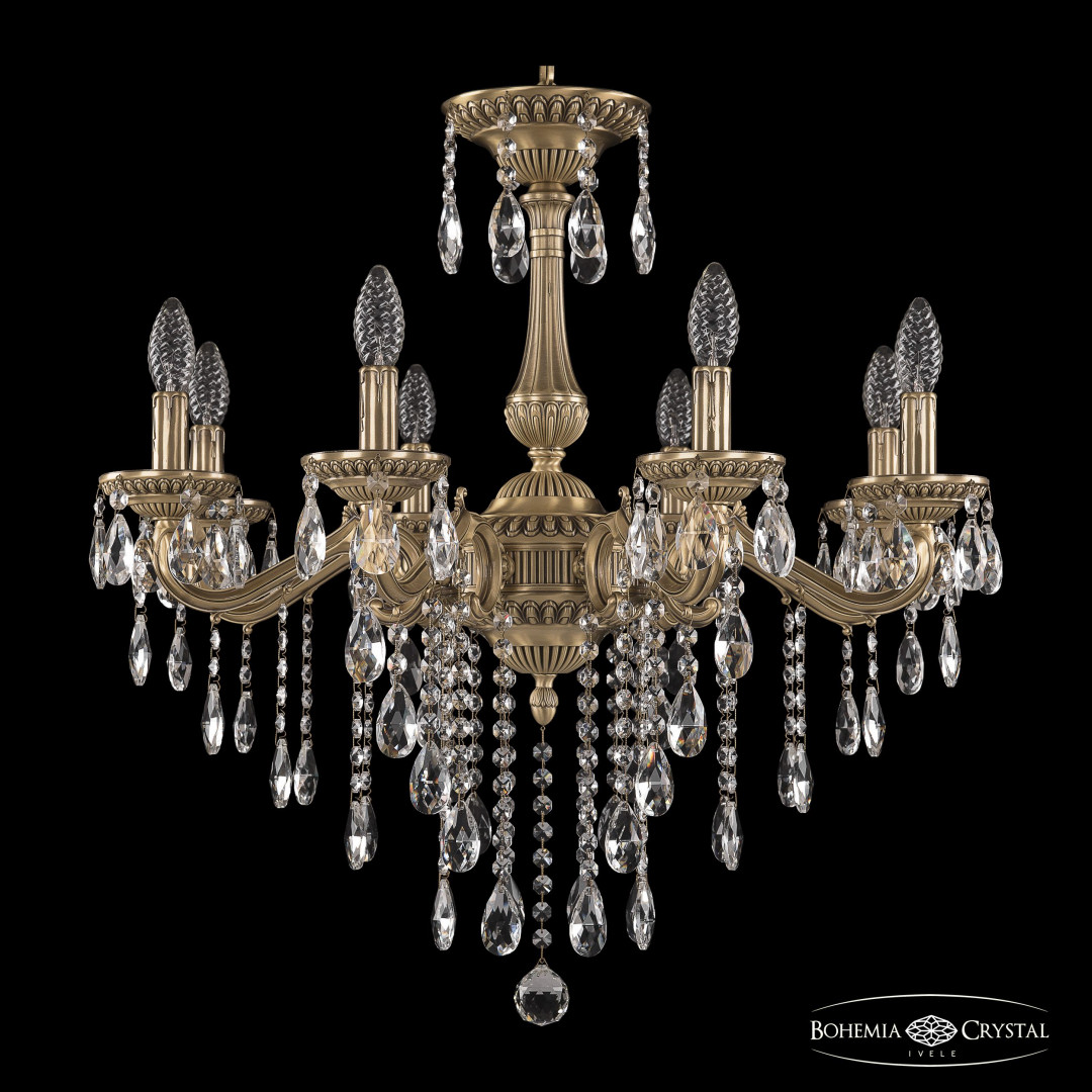 Люстра бронзовая с хрусталём 75102/8/210 B FP