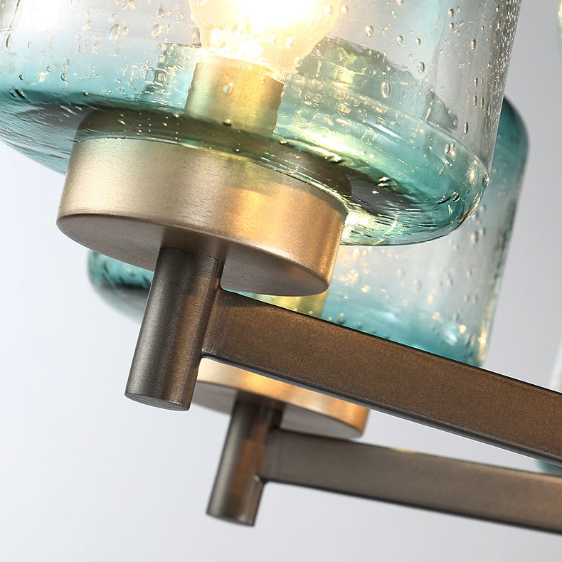 Подвесная люстра POT D70 5 lamps Blue by ImperiumLoft