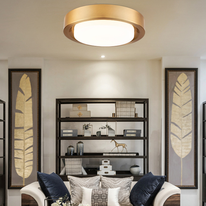 Потолочный светильник BUTTON GOLD D47 by ImperiumLoft