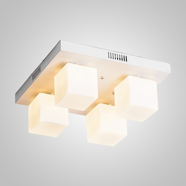 Подвесная люстра BOARD CUBE L4 White by ImperiumLoft