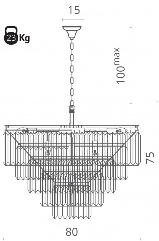 Потолочная люстра Divinare 3005/23 SP-18